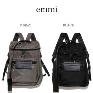 emi バックパック ブラック emmi yoga atelier エミ アトリエ eco撥水ベーシックバック