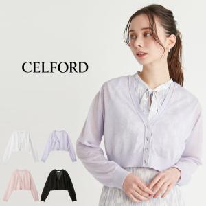 セルフォード シアーVネックカーディガン cwnd252008 レディース 透け感 デイリー オケージョン CELFORD｜selectzakkamu