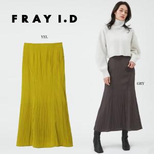 FRAY I.D (12%OFF) フレイアイディー)スクエアネックベロア刺繍