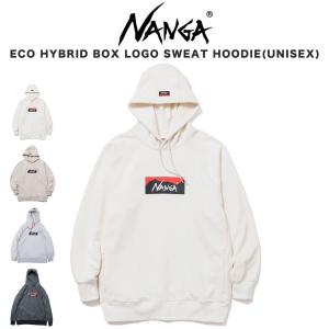 NANGA ナンガ 通販 ECO HYBRID BOX LOGO SWEAT HOODIE(UNISEX) / エコハイブリッドボックスロゴスウェットフーディー(ユニセックス)｜selectzakkamu