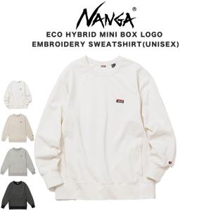 NANGA ナンガ 通販 ECO HYBRID MINI BOX LOGO EMBROIDERY SWEATSHIRT(UNISEX)/エコハイブリッドスウェットシャツ(ユニセックス)｜selectzakkamu