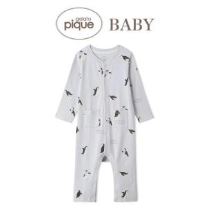SALE30%OFF ジェラートピケ ベビー ペンギン柄ロンパース pbco245461 パジャマ 部屋着 ジェラピケ 出産祝い gelato pique｜selectzakkamu
