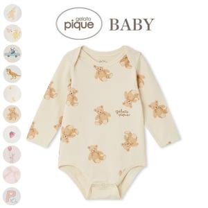 ジェラートピケ ベビー BABY 長袖ボディスーツ pbco259085 ジェラピケ ロンパース 出産祝い 赤ちゃん ルームウェア 部屋着 パジャマ 2025夏 gelato pique｜selectzakkamu