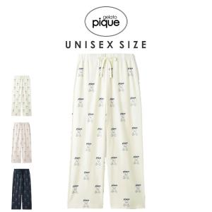 gelato pique UNISEX 総柄ロングパンツ pucp241318 ジェラピケ ユニセッ...