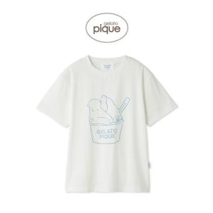 gelato pique COOL しろくまワンポイントTシャツ pwct242355 ジェラピケ レディース 接触冷感