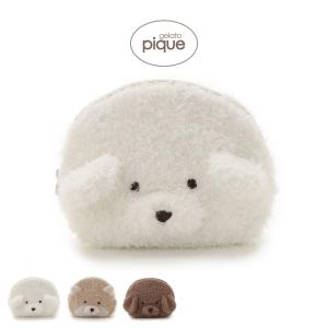SALE20%OFF ジェラートピケ ドッグポーチ pwgg261555 ジェラピケ 犬 メイクポーチ コスメポーチ 小物入れ 化粧ポーチ レディース gelato pique