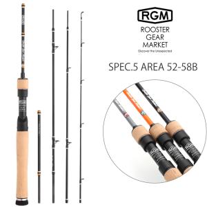 RGM(ルースター ギア マーケット) RGM spec.5 AREA 52-58B ベイトロッド Line (~6lb.) Lure (~5g)