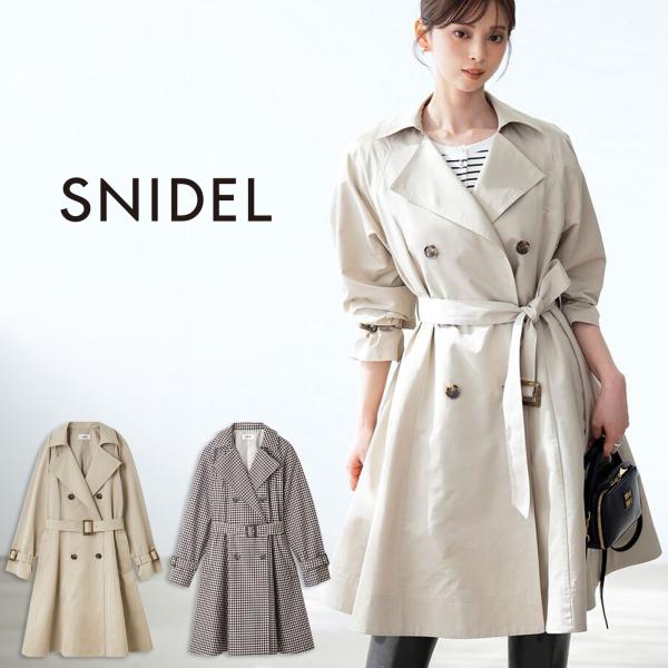 スナイデル バリエーションドレストレンチコート swfc261131 レディース アウター ミドル丈...