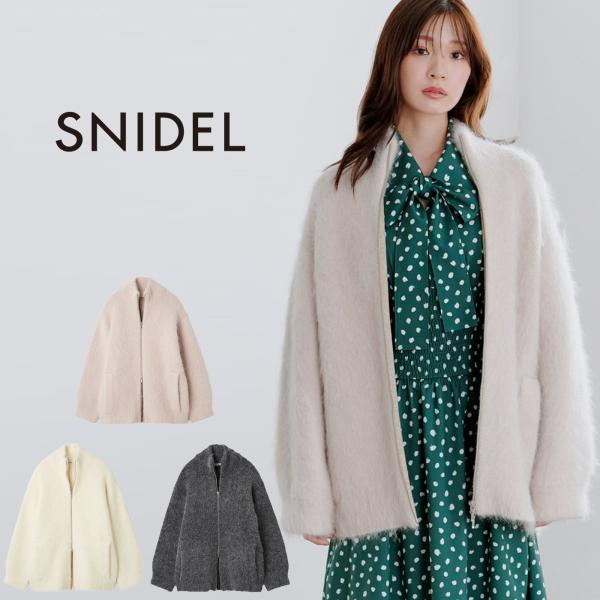 SALE40%OFF スナイデル アルパカシャギージップコート swnc254100 アウター レデ...