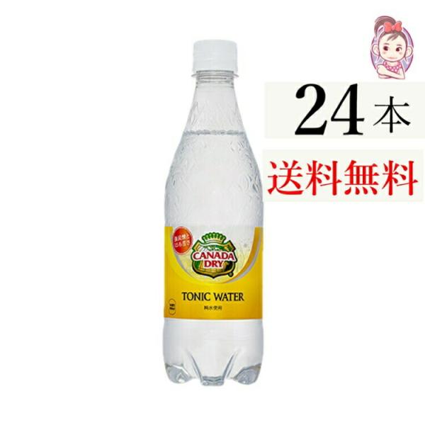 炭酸水 カナダドライトニックウォーター 500ml PET 24本×1ケース 計:24本