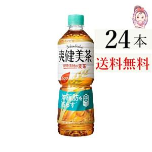 爽健美茶 健康素材の麦茶 600ml PET 24本×1ケース 計:24本 特保 トクホ