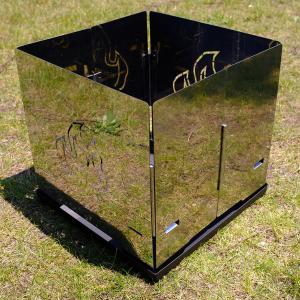 アウトドア　【コンパクト】オリジナル焚き火台セット30cm30cm　折りたたみ式　【マルナカデザイン】