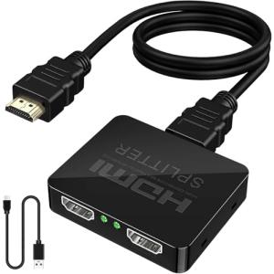 avedio links HDMI分配器 4Kx2K HDMIスプリッター 1入力2出力 3D、フル