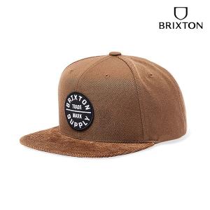 BRIXTON,ブリクストン/23SP/CAP,キャップ/OATH III SNAPBACK/DARK EARTH/DARK EARTH・ブラウン/フリーサイズ/メンズ/ワッペン｜selfishsurf