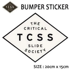 TCSS,ティーシーエスエス/バンパー ボードステッカー/TCSS BUMPER STICKER・WSTICK15/WHITE・ホワイト/1枚｜selfishsurf