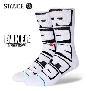 STANCE・スタンス/22SP/靴下・ソックス/THE CLASSIC CREW・BAKER/BLK・ブラック/ベイカー/ユニセックス/スケート｜selfishsurf