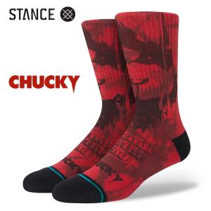 STANCE・スタンス/靴下・ソックス/22FA/THE CLASSIC CREW・WANNA PLAY/インフィニット/BLK・ブラック/L(25.5-29cm)/CHUCKY/チャッキー/チャイルドプレイ｜selfishsurf