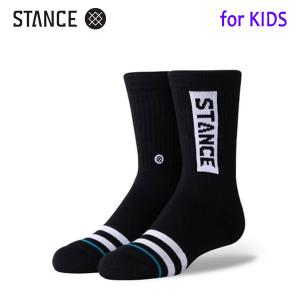 STANCE・スタンス/子供用靴下・キッズソックス/22FA/THE CLASSIC LIGHT・OG ST KIDS/BLK・ブラック/Youth-Lサイズ/キッズ19.5-23.0cm/ロゴ｜selfishsurf