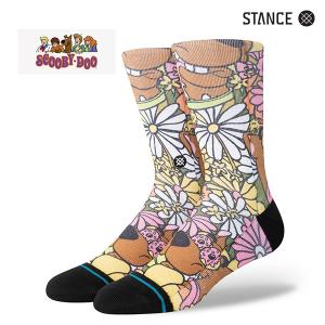 STANCE・スタンス/靴下・ソックス/23FA/THE CLASSIC CREW・SNAKIN SCOOBS/MUL・マルチカラー/L(25.5-29cm)/SCOOBY DOO/スクービー・ドゥー/｜selfishsurf