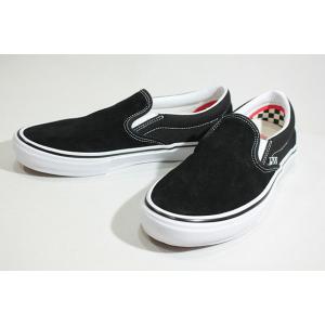 Vansバンズ/23SU/SKATE SLIP-ON・スケートスリッポン/BLACK/WHITE・ブラック×ホワイト/定番/スエード/メンズ/スニーカー/スケートクラシック/プロシリーズ｜selfishsurf