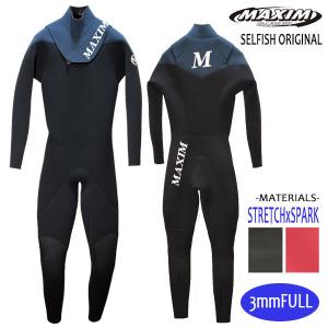 MAXIM CRAFTSUITS,マキシム/22年プロショップ限定モデル/男性用/3フル・ジャージフルスーツ/ノンジップ/ブラック/スレート/ウェットスーツ/サーフィン/メンズ｜selfishsurf