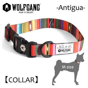 WOLFGANG MAN＆BEAST・ウルフギャング/犬用/首輪/Antigua COLLAR/Mサイズ/中型犬/メキシカン柄/中米グアテマラ/AMERICAN MADE｜selfishsurf