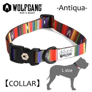 WOLFGANG MAN＆BEAST・ウルフギャング/犬用/首輪/Antigua COLLAR/Lサイズ/大型犬/メキシカン柄/中米グアテマラ/AMERICAN MADE｜selfishsurf