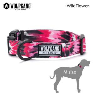 WOLFGANG MAN＆BEAST・ウルフギャング/犬用/首輪/WildFlower COLLAR/Mサイズ/中型犬/AMERICAN MADE｜selfishsurf