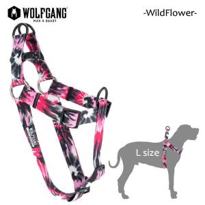 WOLFGANG MAN＆BEAST・ウルフギャング/犬用/ハーネス/WildFlower HARNESS/Lサイズ/大型犬/AMERICAN MADE｜selfishsurf