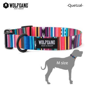 WOLFGANG MAN＆BEAST・ウルフギャング/犬用/首輪/Quetzal COLLAR/Mサイズ/中型犬/メキシカン柄/中米グアテマラ/BriteBlue.org/AMERICAN MADE/21｜selfishsurf