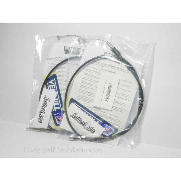 軽いアクセルワイヤー 2本組 BING40用 BMW R100RS R100GS R100RT VE...