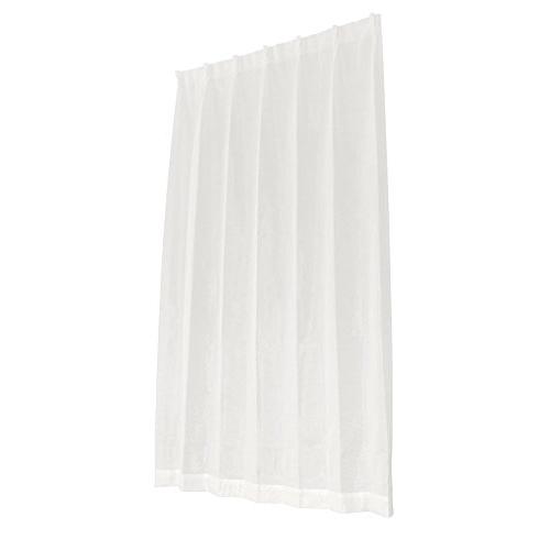 ユニベール ミラーレースカーテン スピック ホワイト 幅100×丈133cm 2枚組