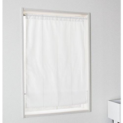 遮熱UVカット小窓用ミラーレースカーテン【クルーン】&lt;70×120&gt;