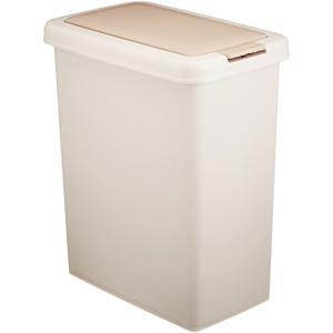 サンコープラスチック ゴミ箱 キッチン分別ワンプッシュ 26.5L ライトベージュ