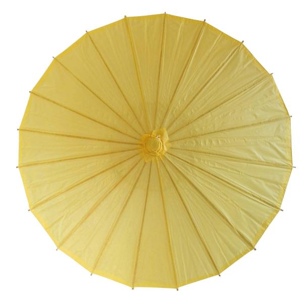 和傘 日傘 無地 直径60cm 黄色