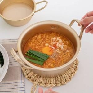 SALUS セーラス ラーメン鍋 14cm 韓国ラーメン鍋 一人鍋 鍋 ラーメン鍋 韓国 韓国料理 チゲ鍋 韓流 韓国風 辛ラーメン ラーメン 一人用 アルミ 佐藤金属[SL]｜semagasin