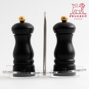 PEUGEOT プジョー クレモン ペッパーミル チョコ＆ソルトミル チョコ＆専用ミルトレイ 3点セット 品番27933 27940 25854 送料無料