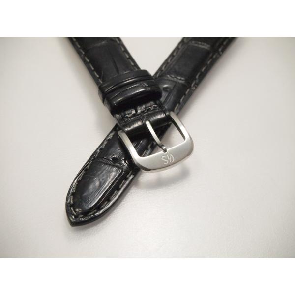 Grand　Seiko【グランドセイコー】尾錠付き　クロコダイル時計ベルト　18ミリ　竹符　マットブ...