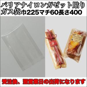 【送料無料】脱酸素材対応バリアナイロンガゼット貼りガス袋２２５×６０×４００ミリ５００枚｜sempre-m