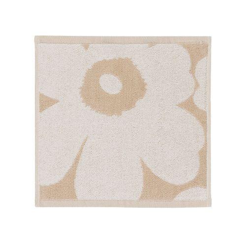 ウニッコ ミニタオル 30×30cm ベージュ ホワイト Unikko コットン   marimek...