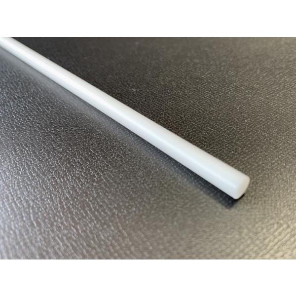 樹脂センタレス丸棒【φ4】POM白ジュラコン　245mm　外径精密丸棒　＜プラスチック丸棒加工品＞