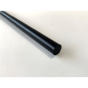 樹脂センタレス丸棒【φ13】POM黒ジュラコン　245mm　外径精密丸棒　＜プラスチック丸棒加工品＞