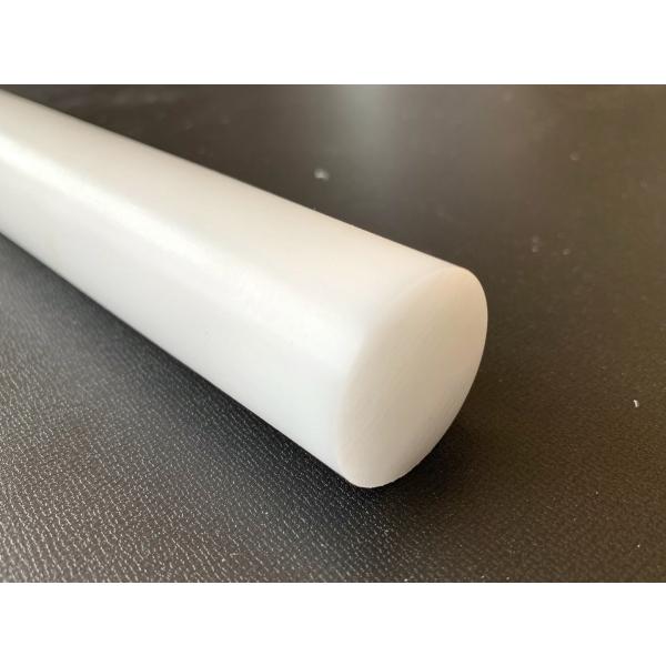 樹脂センタレス丸棒【φ30】POM白ジュラコン　245mm　外径精密丸棒　＜プラスチック丸棒加工品＞