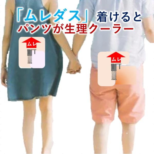 涼しいパンツの蒸れ対策 機能性吸汗速乾でも蒸れます 解消する決め手バイパスから蒸れを放出する「ムレダ...