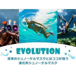 シュノーケルマスク フルフェイス 180度視野...の詳細画像1