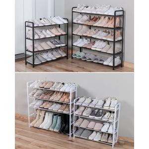 シューズラック 4段 収納 ラック フレームラ...の詳細画像1
