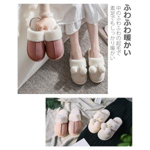 スリッパ 冬用 暖かい かわいい ルームスリッ...の詳細画像1