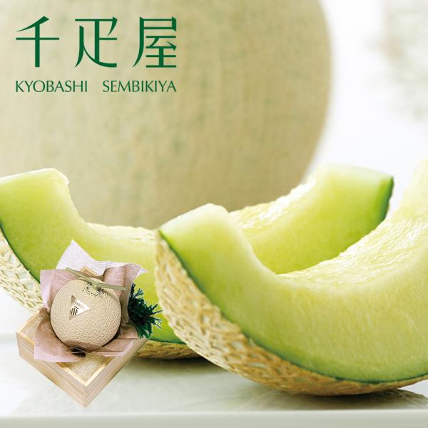 千疋屋 ギフト マスクメロン1個・桐箱入（約1.3kg） 京橋千疋屋