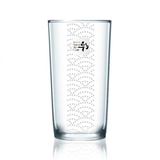 グラス タンブラー 千田硝子食器オリジナル 千彩 和柄 No.4 青海波 平穏無事 ギフト 父の日 ...