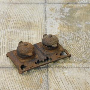 デルビル磁石式壁掛木製電話機 安立電気株式会社